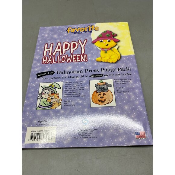 favorite book to color happy Halloween 2012 made in USA paperback READ - Picture 2 of 7